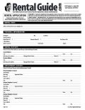 San Francisco Rental Application Form