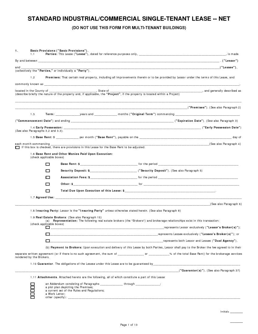 download free arizona commercial lease agreement