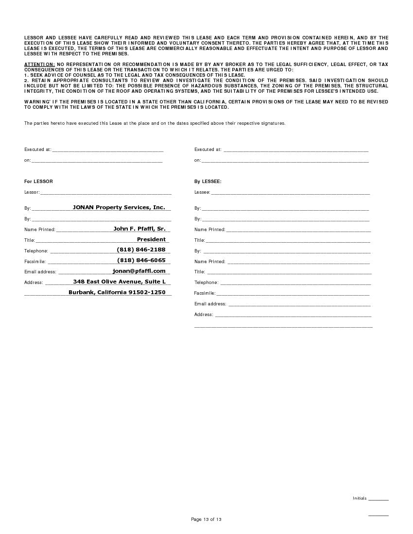 download free california commercial lease agreement single tenant net